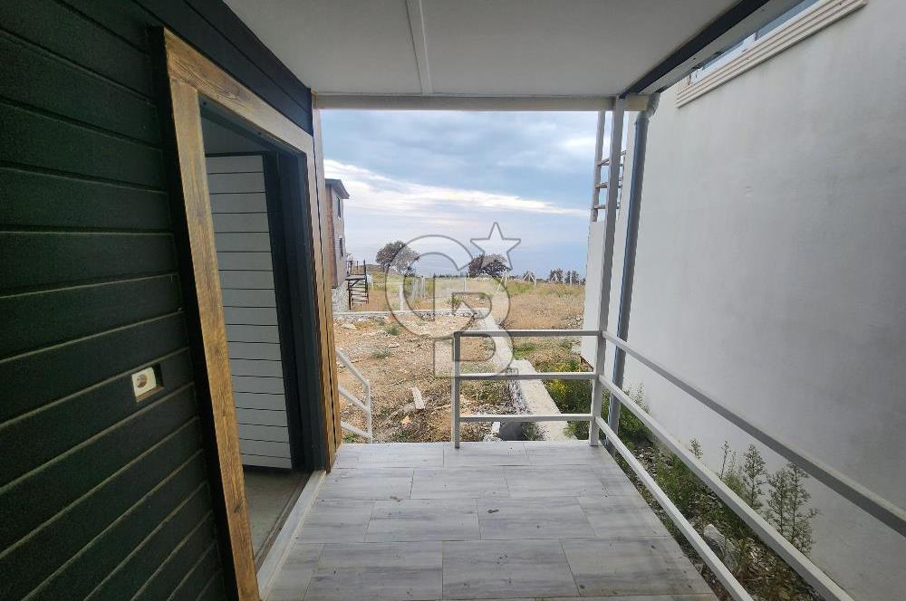 Seferihisar Satılık 2+1 Prefabrik Ev ve Arsası Deniz Manzaralı