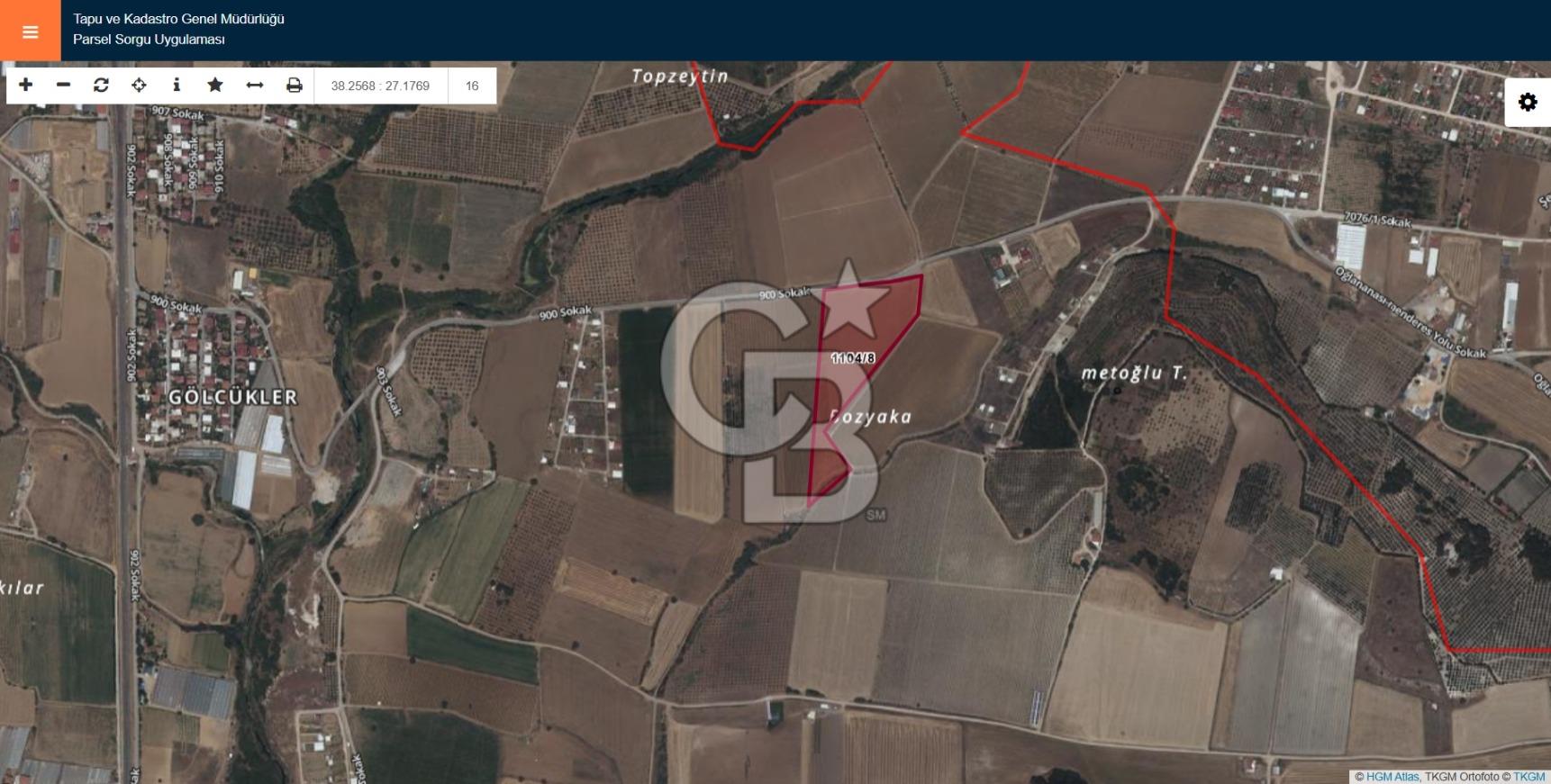 Menderes Gölcükler Kadastral Yolu Olan Satılık Bağ