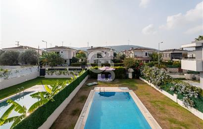 ALAÇATI GÖBENE SATILIK 3+1 MÜSTAKİL HAVUZLU VİLLA