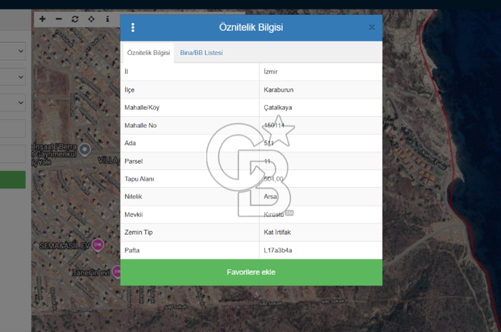 MORDOĞAN KAMUKENT'TE SATILIK VİLLA ARSASI