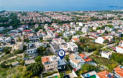 KUŞADASI SOĞUCAK TA SATILIK SIFIR 4+1 ÖZEL HAVUZLU TRİPLEX VİLLA