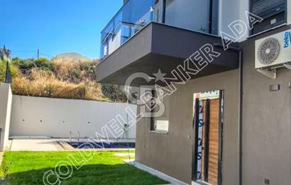 KUŞADASI SOĞUCAK TA SATILIK SIFIR 4+1 ÖZEL HAVUZLU TRİPLEX VİLLA