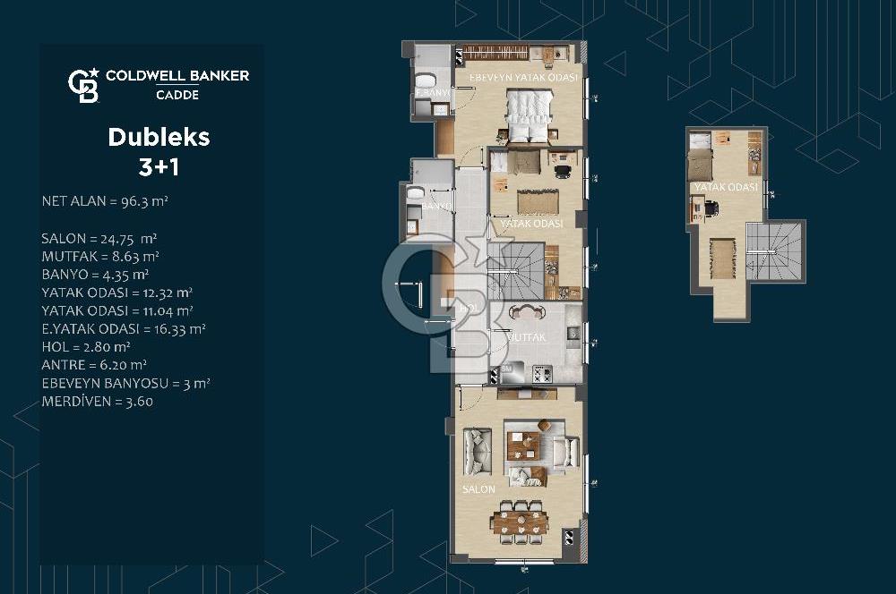 GÖZTEPE MARMARAYDA SATILIK 3+1 DUBLEKS DAİRE