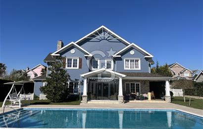 KARAAĞAÇ SUNFLOWER VİLLALARINDA KİRALIK 6+1 VİLLA HAVUZLU