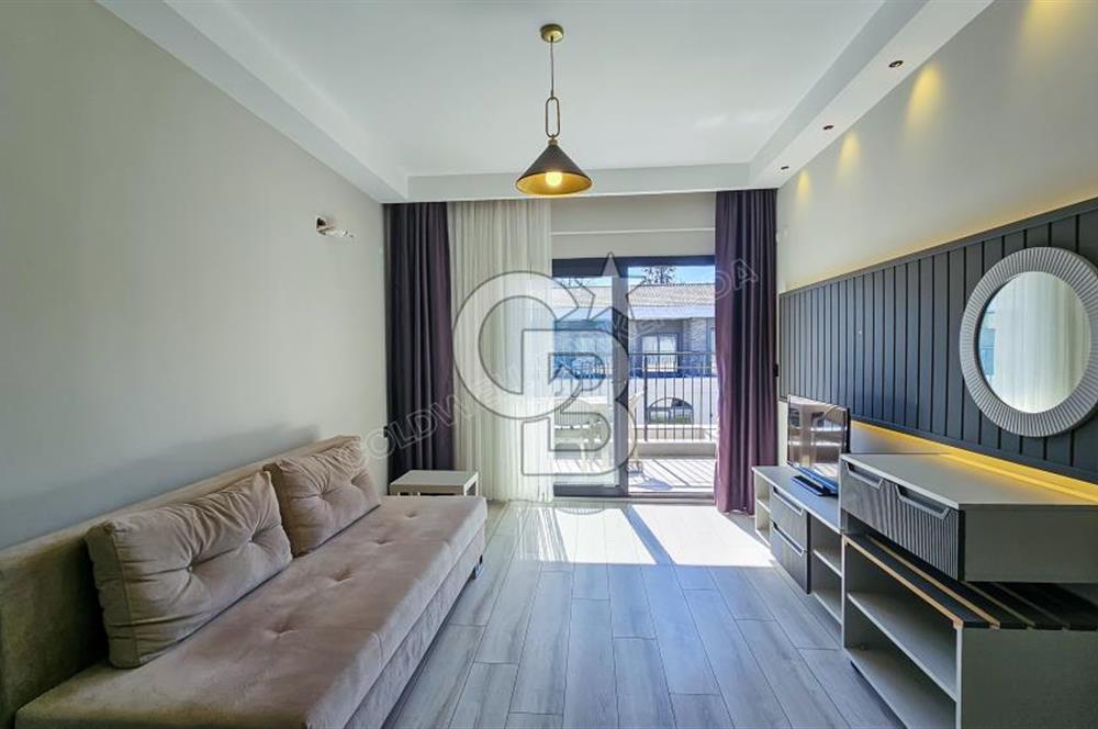 KUŞADASI KUŞTUR MAHALLESİNDE DENİZE YÜRÜME MESAFESİNDE 1+1 RESİDENCE 