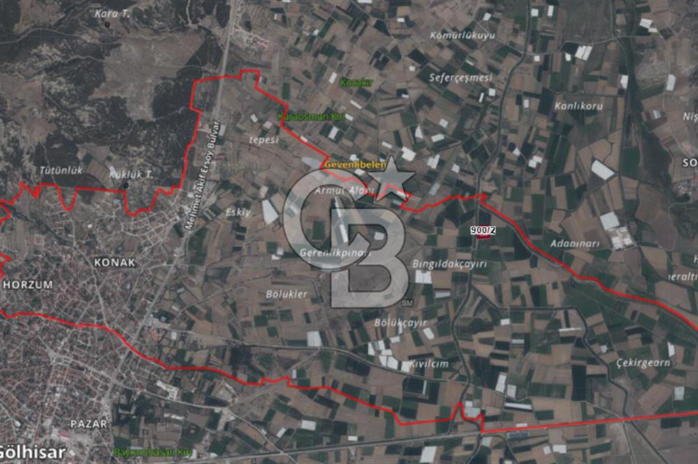 Gölhisar Konak Mahallesi Çay Kenarı Satılık Tarla