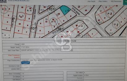 GEBZE ULUS MH 4 KAT KONUT İMARLIK SATILIK ARSA