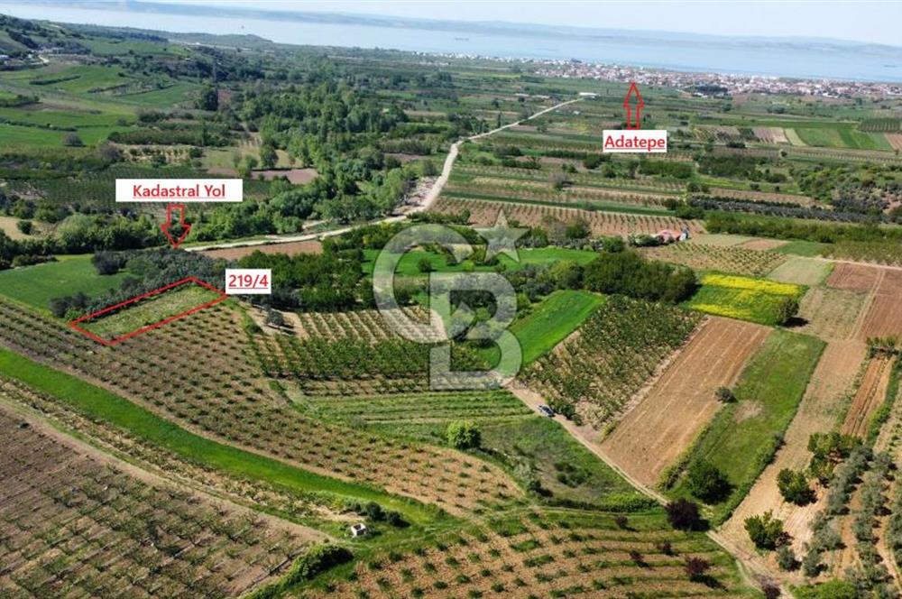 ÇANAKKALE ADATEPE KÖYÜ’NDE BOĞAZ MANZARALI SATILIK TARLA