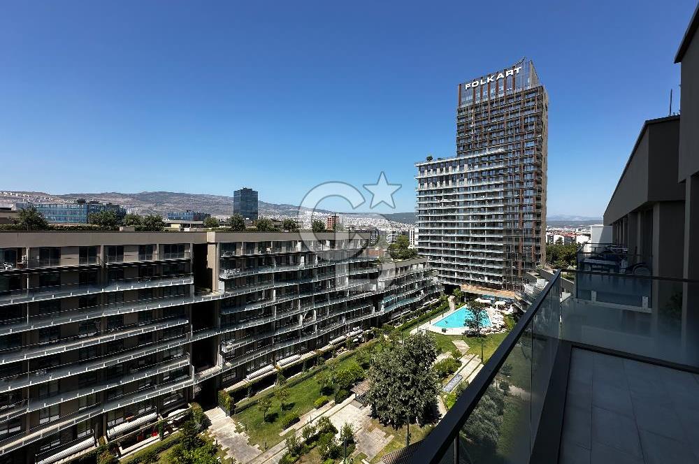 Folkart Incityde Satılık Büyük Balkonlu Havuz Körfez Cepheli 1+1