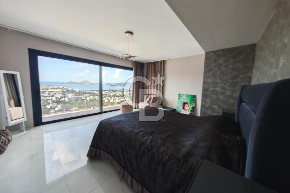 Bodrum Yalıkavak'ta Deniz Manzaralı Satılık 5+1 Villa