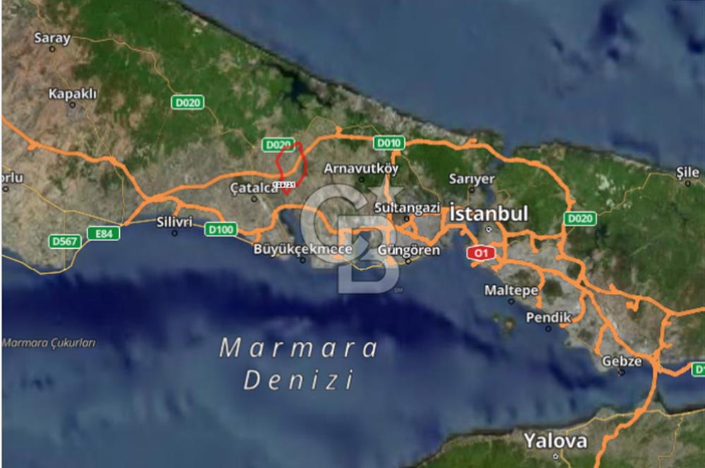 CB'DAN ÇATALCA NAKKAŞ, HAVAALANINA YAKIN, 310M2, SATILIK ARSA