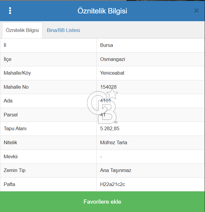 BURSA OSMANGAZİ YENİCEABAT DA SATILIK YATIRIMLIK TARLA