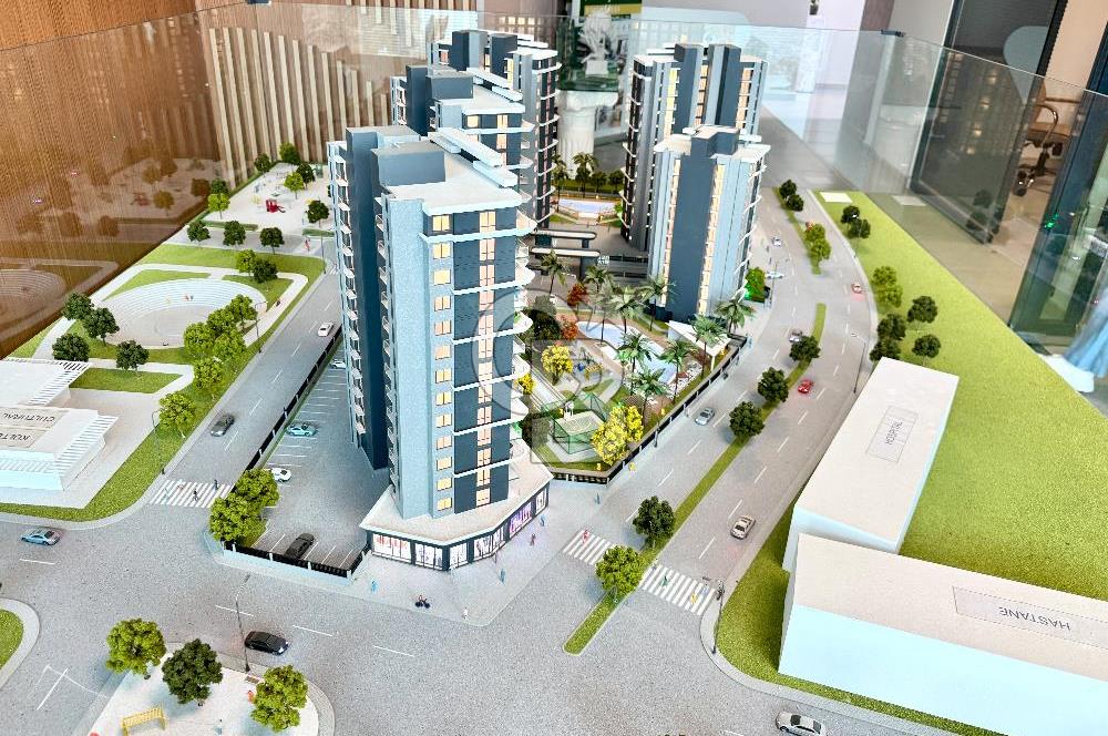 MERSİN MEZİTLİ TECEDE MARKA PROJEDE SATILIK LÜX 1+1 DAİRE