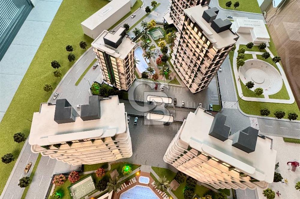 MERSİN MEZİTLİ TECEDE MARKA PROJEDE SATILIK LÜX 1+1 DAİRE