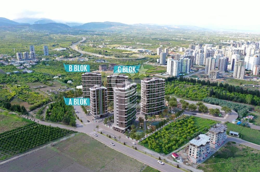 MERSİN MEZİTLİ TECEDE MARKA PROJEDE SATILIK LÜX 1+1 DAİRE