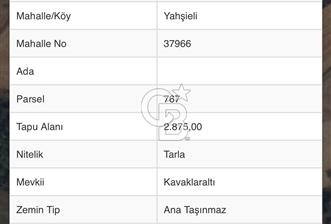 ÇANAKKALE BAYRAMİÇ YAHŞİELİ KÖYÜ 2875 M2 TARLA - 3 - 313837