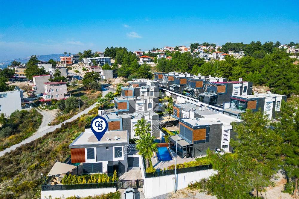 KUŞADASI SOĞUCAK YOLA YAKIN FULL DENİZ MANZARLI VİLLA