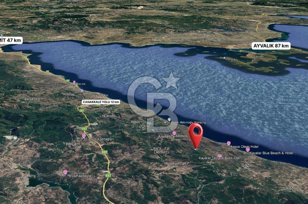 Assos Sahil Rotasında Yatı. Zeytinlik-Turiz. Bölgeleriyle İç İçe