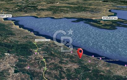 Kazdağları eteklerinde Assos'a komşu deniz manz. geniş zeytinlik