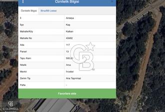KAŞ KALKAN'DA SATILIK ARSA - 3 - 314124