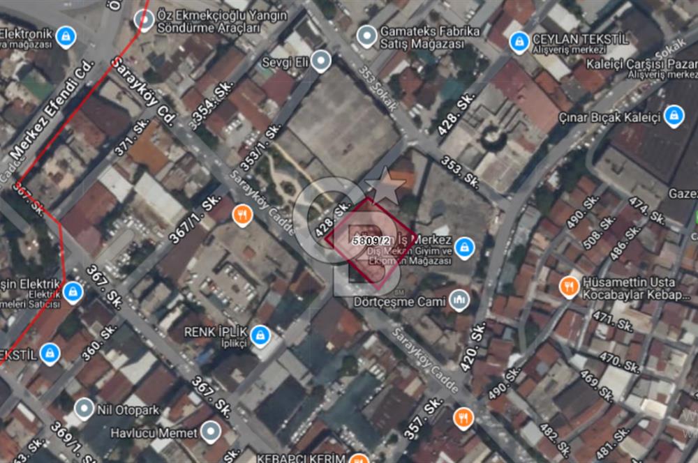 Saraylar Mah. Kaleiçi Çarşısı Yakını 210 M² Kiralık İşyeri