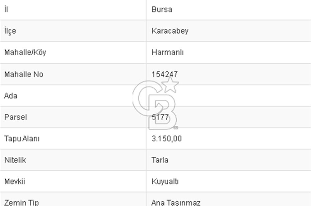 CB BLACK'TAN MUHTEŞEM KONUMDA TARLA