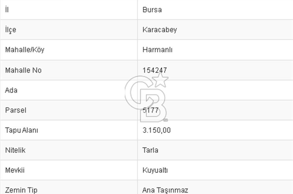 CB BLACK'TAN HARMANLI'DA UFAK PARÇA TARLA