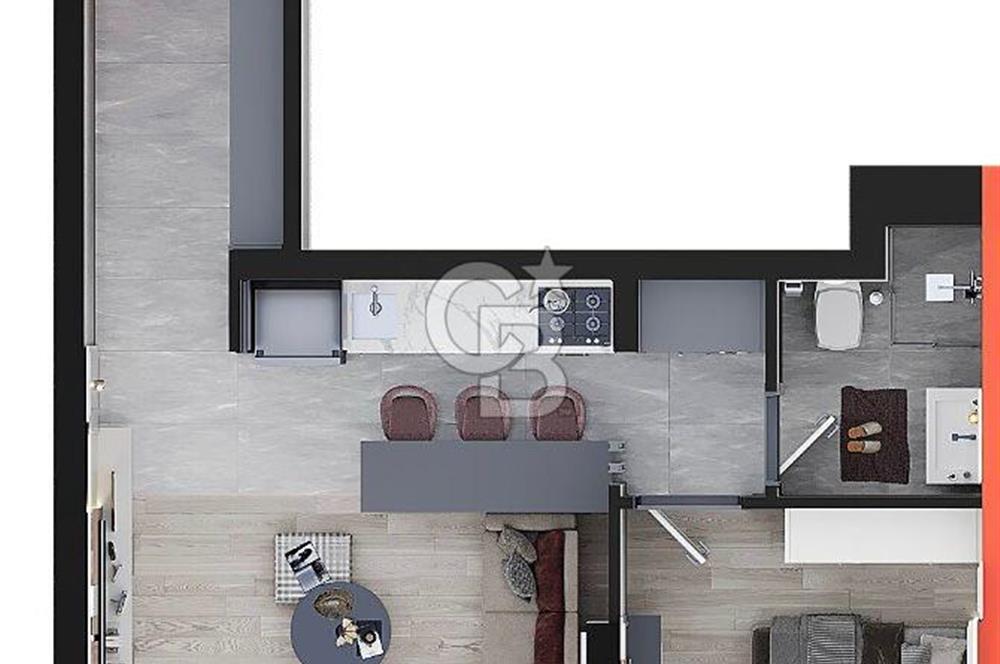 Yatırımlık 1+1 Daire, Vadi Manzara Evleri, Mamak Doğukent | 60m2