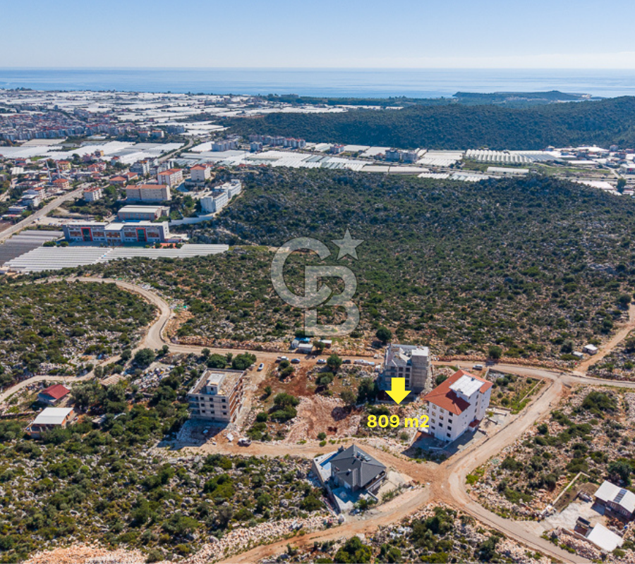 ANTALYA DEMRE BOZDAĞ DA 809 m² SATILIK ARSA