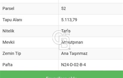 Antalya Korkuteli Armutpınarı'nda Satılık Tarla