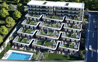 Inn Saranda Terrace’da 3+1 Müstakil Bahçe ve Havuzlu Satılık 168m2 Dubleks Daire