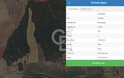 ÇANAKKALE ECEABAT KEMALPAŞA MAHALLESİNDE SATILIK TARLA HİSSESİ