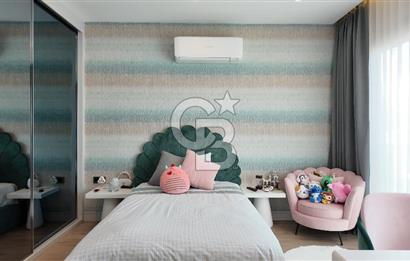 URLA KUŞÇULAR’DA MÜSTAKİL HAVUZLU, AKILLI EV SİSTEMLİ, ŞÖMİNELİ LÜKS VİLLA