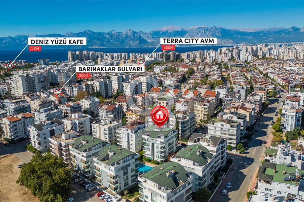 LARA ÇAĞLAYAN'DA SİTE İÇERİSİNDE SATILIK LÜKS 3+1