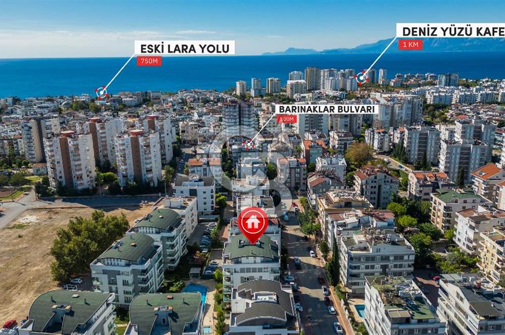 LARA ÇAĞLAYAN'DA SİTE İÇERİSİNDE SATILIK LÜKS 3+1