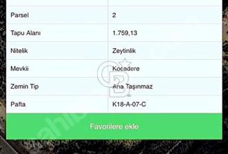 ALİAĞA AŞAĞIŞAKRAN 439 M2 SATILIK ZEYTİNLİK - 5 - 314739