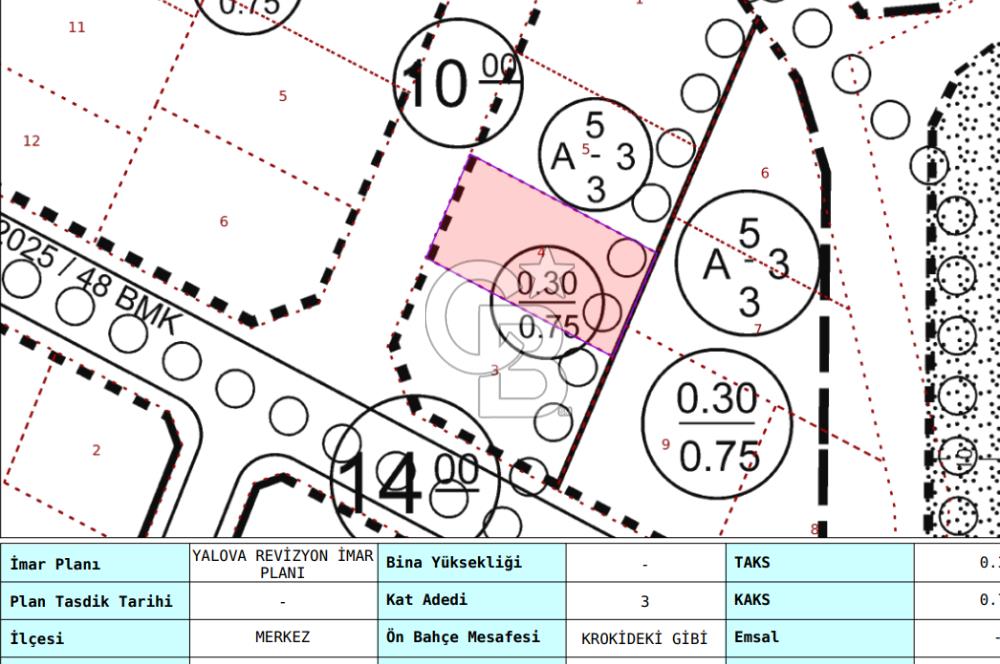 YALOVA FEVZİÇAKMAK 370 M2 MÜSTAKİL VİLLA ARSASI!