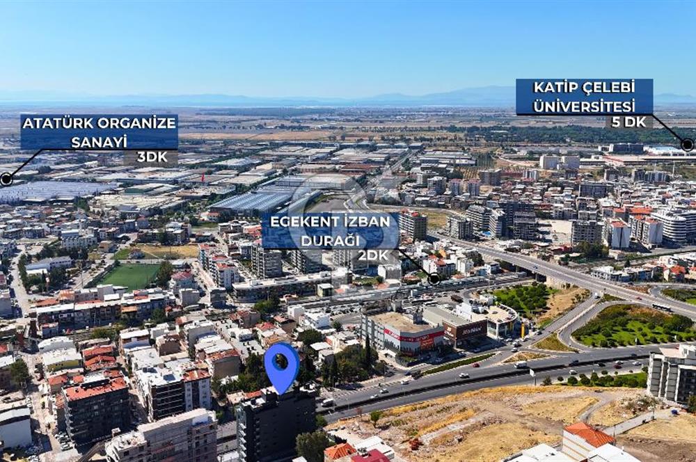 Çiğli Balatçık Black Suits2'de 1+1 Havuz Cepheli Kiralık Daire