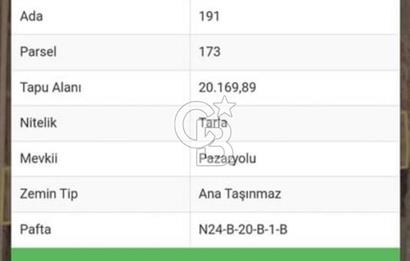 Bucak Karapınar'da 20.170 m2 tarla