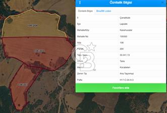 Çanakkale Lapseki'de 3 Tapu Yan Yana 98.500m² Proje Yapılabilir - 1 - 315081