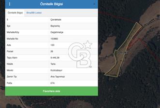 Çanakkale Bayramiç Dağahmetçe Köyü Satılık Tarlalar - 2 - 315073