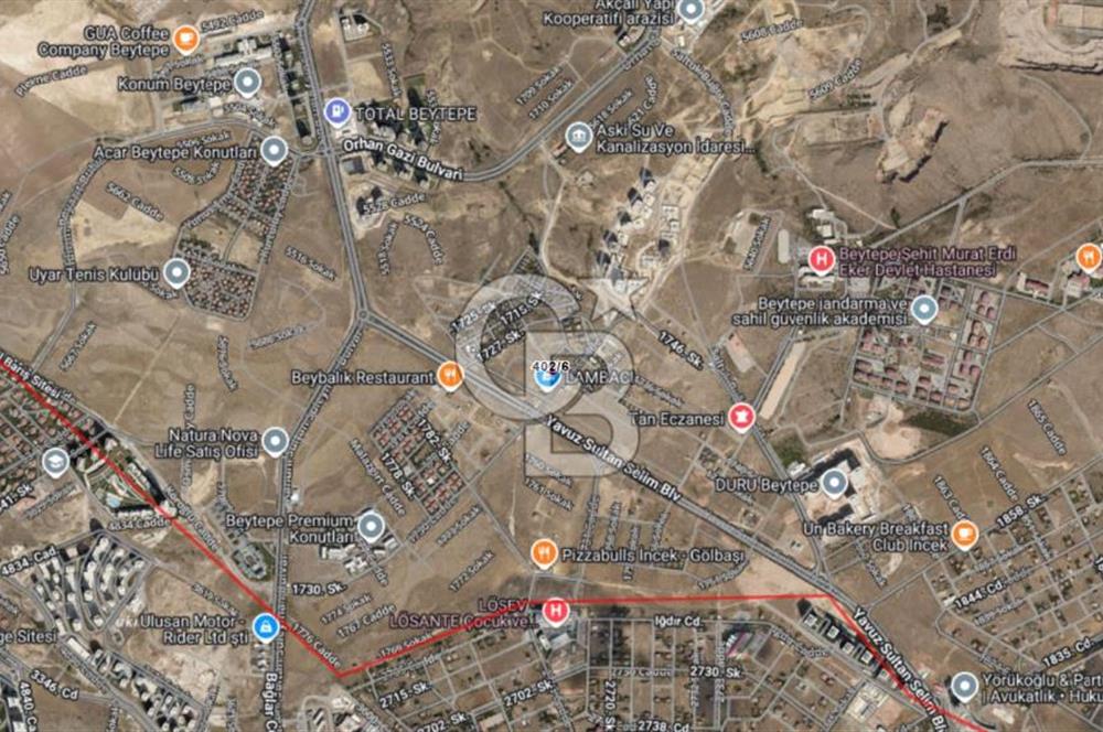 BEYTEPE LODUMU TEK TAPU 600 m2 TİCARİ/VİLLA İMARLI SATILIK ARSA