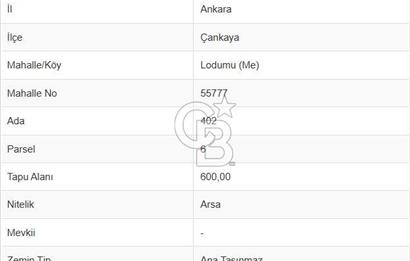BEYTEPE LODUMU TEK TAPU 600 m2 TİCARİ/VİLLA İMARLI SATILIK ARSA