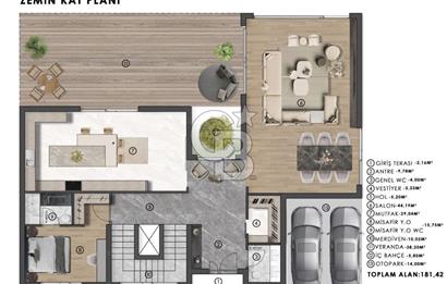 GÖLBAŞI KARŞIYAKA MCHAN LEGEND PROJESİNDE MÜSTAKİL HAVUZLU VİLLA