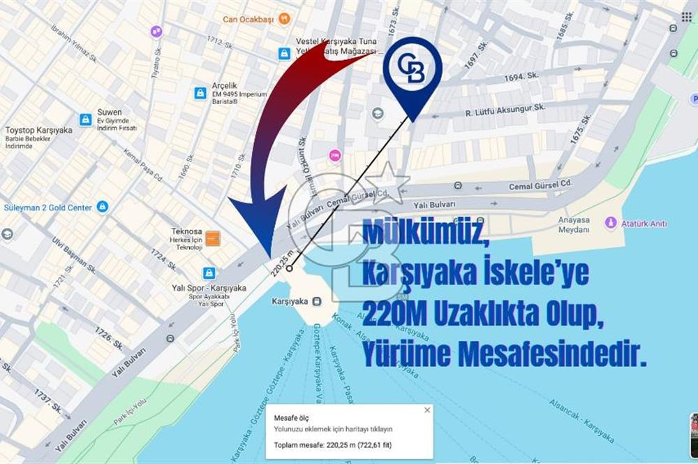 Karşıyaka Tuna Mh. Denize Yakın Geniş Teraslı Satılık 3+1 Daire