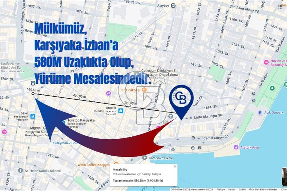 Karşıyaka Tuna Mh. Denize Yakın Geniş Teraslı Satılık 3+1 Daire