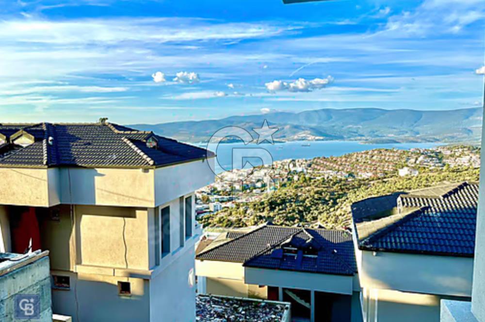 Milas Güllük deniz manzaralı bahçe dubleksi