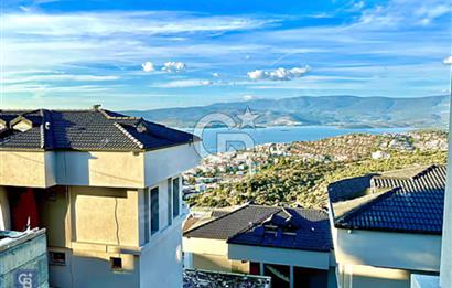 Milas Güllük deniz manzaralı bahçe dubleksi