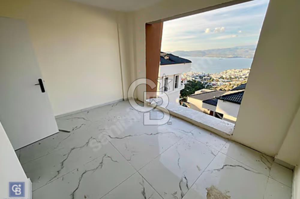 Milas Güllük deniz manzaralı bahçe dubleksi