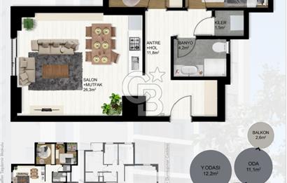 Osmangazi'nin En Güzel Konumunda 2+1 Sıfır Daire